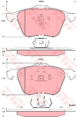 GDB1576 TRW Колодки передние