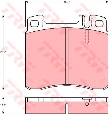 Колодки TRW GDB1122 цена, от 20.18 USD