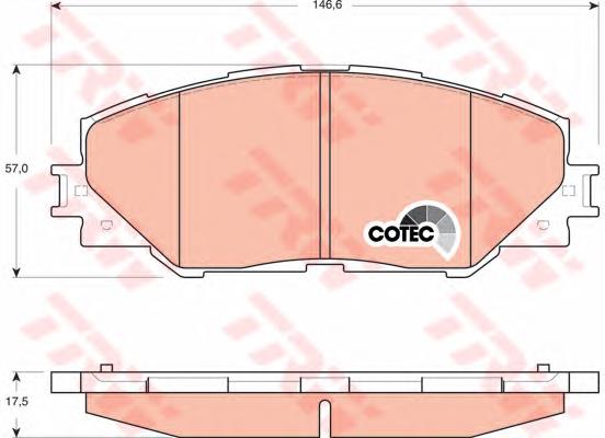 Sapatas do freio dianteiras de disco Toyota RAV4 3 A3