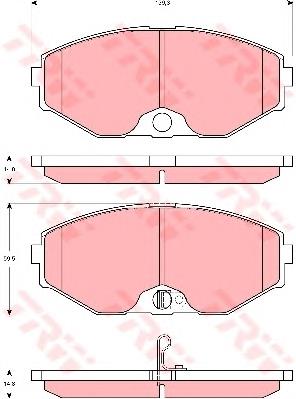 Тормозные колодки TRW GDB3273