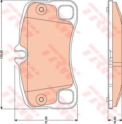 99735294901 Porsche sapatas do freio traseiras de disco