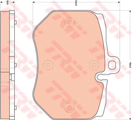 ADV184242 Blue Print sapatas do freio dianteiras de disco