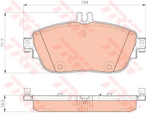 BPA1485.08 Open Parts sapatas do freio dianteiras de disco