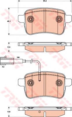 71770092 Fiat/Alfa/Lancia sapatas do freio traseiras de disco