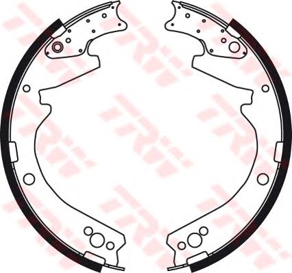 Sapatas do freio traseiras de tambor Mitsubishi Canter 6 FE5, FE6