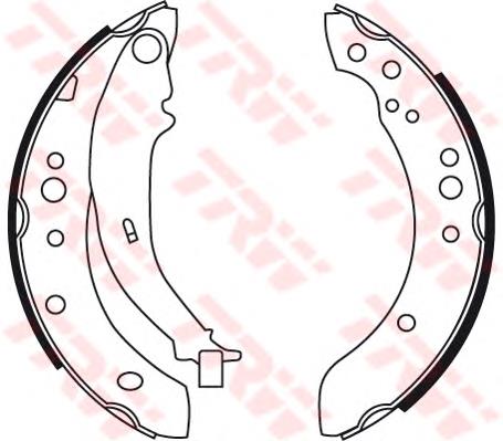 GS8769 TRW sapatas do freio traseiras de tambor