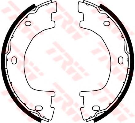 Колодки стояночного тормоза TRW GS8777