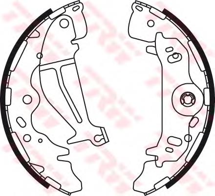 PLA031 Parts-Mall sapatas do freio traseiras de tambor
