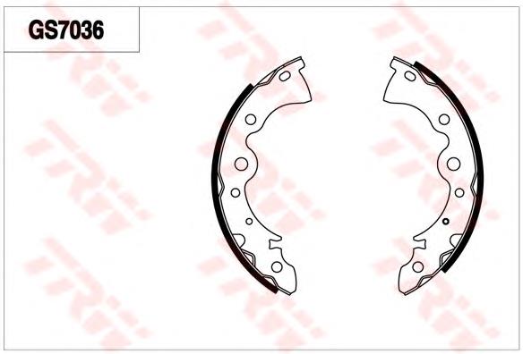 1611459680 Peugeot/Citroen sapatas do freio traseiras de tambor