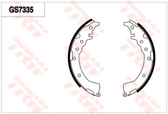 0449520190 Toyota sapatas do freio traseiras de tambor