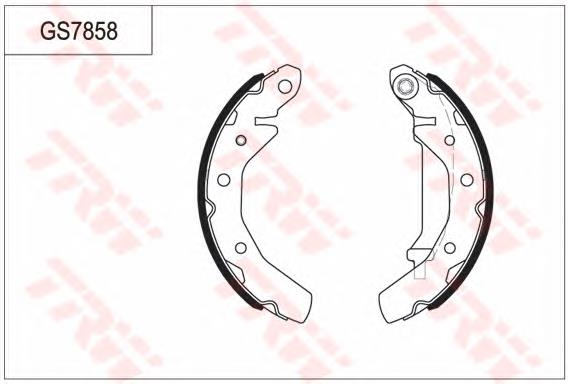 Колодки тормозные задние барабанные CV60610200 Changan