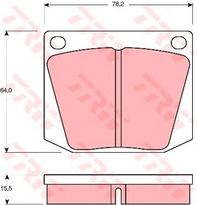 Колодки дисковые  TRW GDB541 цена, от 12.80 USD