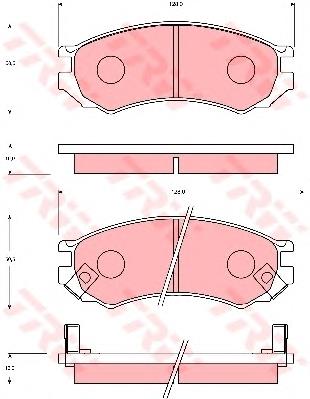 Колодки TRW GDB7030 цена, от 15.67 USD