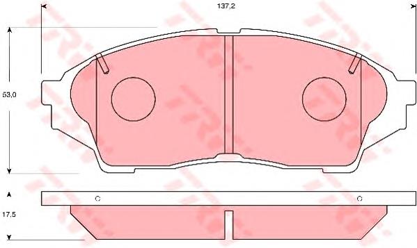 446522300 Toyota sapatas do freio dianteiras de disco