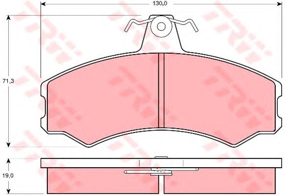 Колодки TRW GDB846 цена, от 31.25 USD