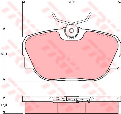 Колодки TRW GDB850 цена, от 11.92 USD