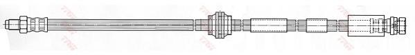 PHB434 TRW mangueira do freio dianteira