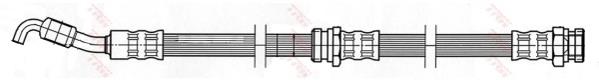 PHD445 TRW mangueira do freio dianteira