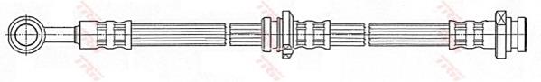 PHD482 TRW mangueira do freio traseira direita