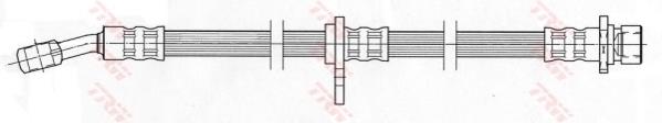 Mangueira do freio traseira direita PHD464 TRW