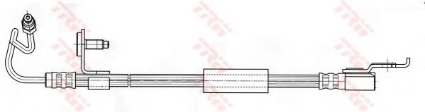 Mangueira do freio traseira direita PHD396 TRW