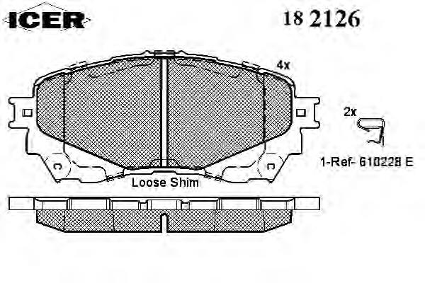 822-994-0 Cifam sapatas do freio dianteiras de disco