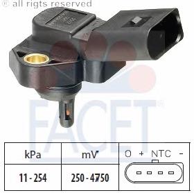 Датчик давления наддува Facet 103012