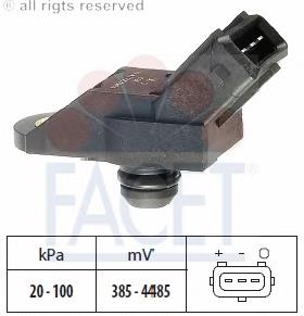 9618261580 Fiat/Alfa/Lancia sensor de pressão no coletor de admissão, map