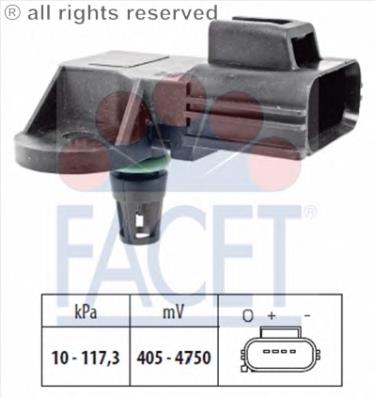 Sensor de pressão no coletor de admissão, MAP para Mazda 6 (GH)