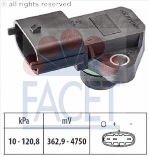 Sensor de pressão no coletor de admissão, MAP para Hyundai Santa Fe (SM)