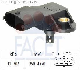 Sensor de pressão de supercompressão para Fiat Punto (188)
