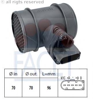 281002355 VAG sensor de fluxo (consumo de ar, medidor de consumo M.A.F. - (Mass Airflow))