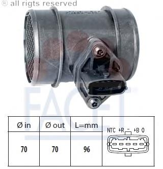 Sensor de fluxo (consumo) de ar, medidor de consumo M.A.F. - (Mass Airflow) para Hyundai Elantra (XD)