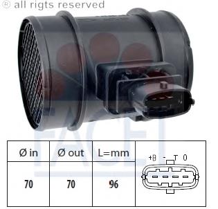 Sensor de fluxo (consumo) de ar, medidor de consumo M.A.F. - (Mass Airflow) para Suzuki SX4 (GY)