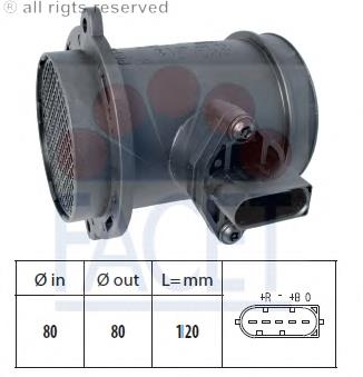 1393901100 JP Group sensor de fluxo (consumo de ar, medidor de consumo M.A.F. - (Mass Airflow))