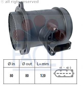 10.1443 Facet sensor de fluxo (consumo de ar, medidor de consumo M.A.F. - (Mass Airflow))