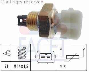 ATS14 Magneti Marelli sensor de temperatura da mistura de ar