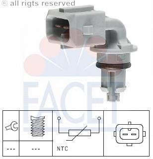 Sensor de temperatura da mistura de ar para Nissan Micra (K12)
