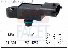 182103 Cargo sensor de pressão no coletor de admissão, map