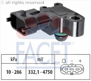 9675379580 Peugeot/Citroen sensor de pressão no coletor de admissão, map