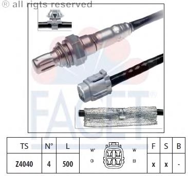 A60898 Asia360 sonda lambda, sensor de oxigênio depois de catalisador