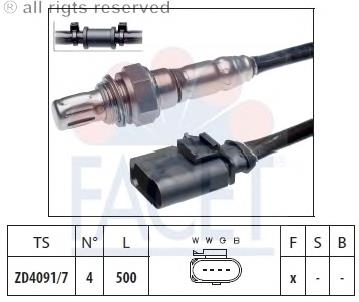 108127 Facet sonda lambda, sensor de oxigênio depois de catalisador