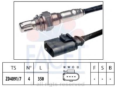 108176 Facet sonda lambda, sensor de oxigênio depois de catalisador