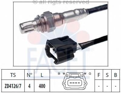 108179 Facet sonda lambda, sensor de oxigênio depois de catalisador