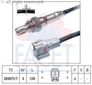 108091 Facet sonda lambda, sensor de oxigênio