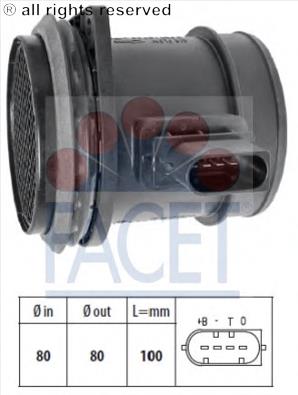 108188 Facet sonda lambda, sensor de oxigênio até o catalisador