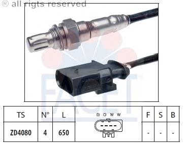 0872674 BMW sonda lambda, sensor de oxigênio até o catalisador