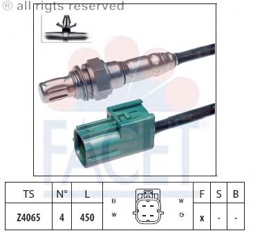 108002 Facet sonda lambda, sensor de oxigênio depois de catalisador