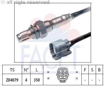 107995 Facet sonda lambda, sensor de oxigênio