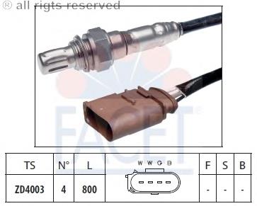 108055 Facet sonda lambda, sensor de oxigênio depois de catalisador